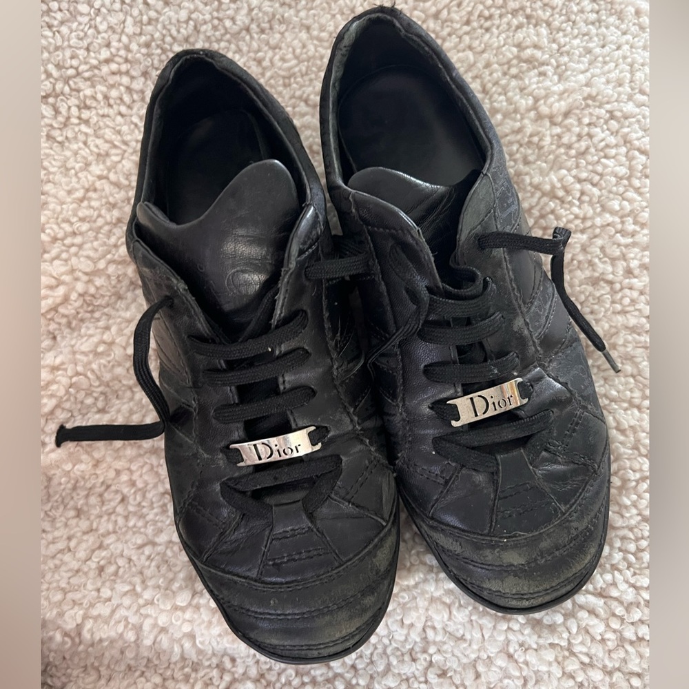 Authentic Christian Dior leather sneakers size 38.5